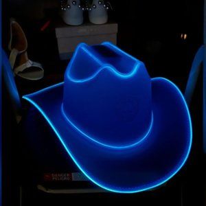 Neon Cowboys® Light Up Hat (1 blue hat left)